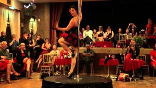 Flora Gattina Incredible Pole dance performance [upl. by Lakim]