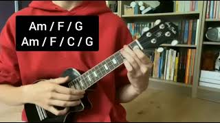 Devil Town v2 by Cavetown ukulele tutorial right tuning [upl. by Pardew795]