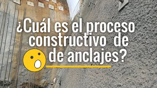 ¿Cuál es el proceso constructivo de anclajes pasivos ¿Cómo se estabilizan taludes con anclajes [upl. by Rushing882]