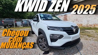 RENAULT KWID ZEN 2025  O carro mais barato do Brasil chegou com mudanças na linha 2025O que mudou [upl. by Ocirrej]