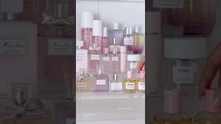 let’s organize my pink perfume collection 🎀✨ perfumecollection organizing preppy asmr sephora [upl. by Labinnah]