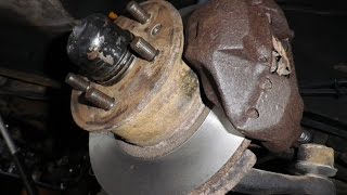 Front BrakeCaliper Rebuild on VW Bus  Part 2 [upl. by Eyllek]