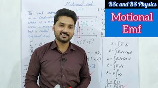 Motional EMF  Electricity and Magnetism  BS physics  BSc  ADS  physics ka safar [upl. by Amhser565]