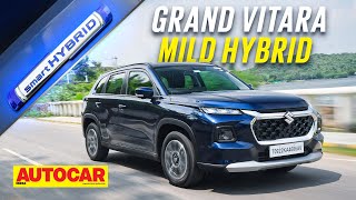 2022 Maruti Suzuki Grand Vitara mild hybrid review  The mild mannered SUV  Drive  Autocar India [upl. by Ennayllek]