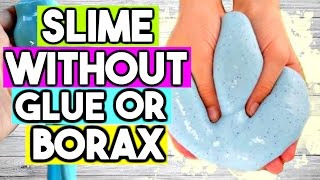 How to Make SLIME WITHOUT Glue OR Borax 2 Ways Easy ASMR Slime Recipe [upl. by Black]