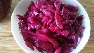 Pickled Red Cabbage Recipe [upl. by Wentworth]