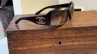 Chanel Oval CC Sunglasses 6022Q M C 53813 6116 120 dark brown couture elegant exclusive [upl. by Neersan]