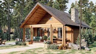 The Perfect Tiny Log Cabin for Small Families  Ultimate Efficiency and Comfort [upl. by Latsyrc]