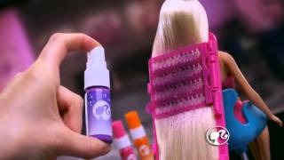 Barbie Hairtastic Color and Design Salon  Studio fryzjerskie  Mattel  wwwMegaDyskontpl  sklep [upl. by Ellehsar]