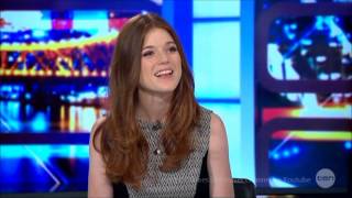 Rose Leslie quotGame of Thronesquot LIVE Australia Tv Studio Interview February 17 2014 [upl. by Relyt]