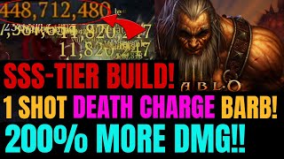 Season 3 BEST Endgame PURE CHARGE Barbarian Build Optimized [upl. by Fortunio]