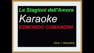 LE STAGIONI DELL AMORE karaoke fair use EDMONDO COMANDINI [upl. by Tound588]