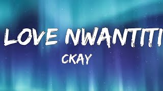 Love nwantiti  Ckay official lyrics video [upl. by Hilten]