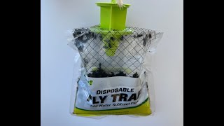 Product Review Rescue Disposable Fly Trap  Best Fly Trap Ever [upl. by Torrey]