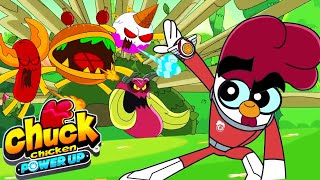 Chuck Chicken Power Up 🔥 Master of the Elements 🌪️ Episodes Collection  Chuck Chicken Cartoons [upl. by Eneleh881]