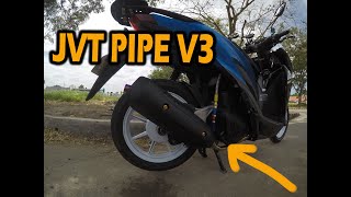 JVT PIPE V3 ADJUSTABLE FOR HONDA CLICK CHANGER [upl. by Drew119]