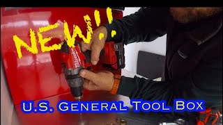 INSTALLING THE NEW US GENERAL TOOLBOX IN THE RACE CAR TRAILER 😲😲😲 [upl. by Assin820]