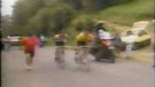 1985 Tour de France  Climb to Luz Ardiden [upl. by Annahsad]