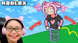 Roblox  Easy Spring Obby  My LEGS are SPRINGS [upl. by Casilda959]