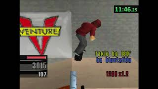 Thrasher Skate and Destroy PAL 1211 New Game Console Speedrun World Record [upl. by Zonda]