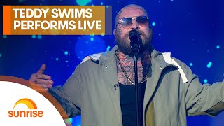 Teddy Swims performs Dont Stop Believing and Lose Control live on Australian TV [upl. by Quintana384]