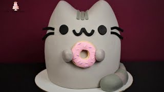 Pusheen The Cat Cake Tutorial [upl. by Cupo]