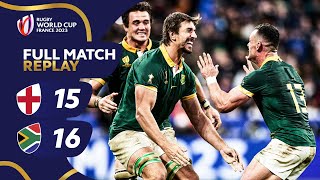 Springboks edge epic semifinal  England v South Africa  Rugby World Cup 2023  Full Match Replay [upl. by Ahseinod548]