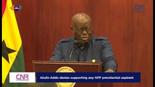 AkufoAddo denies supporting any NPP presidential aspirant  Citi Newsroom [upl. by Terrena]