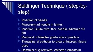 Seldinger Technique  Guidewires  Catheter [upl. by Nitneuq]