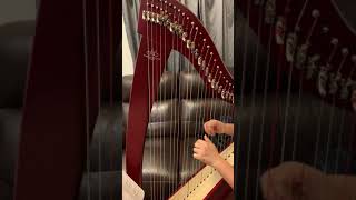 The Nightingale  Lever Harp Simple Version [upl. by Aliac]