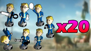 Fallout 4 TODAS LAS 20 LOCALIZACIONES de los Cabezones Bobbleheads GuíaTutorial en Español [upl. by Beuthel]