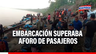 🔴🔵Naufragio en Pucallpa Denuncian que embarcación superaba aforo de pasajeros permitido [upl. by Waldack]