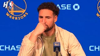 Klay Thompson Reflects on the Epic Game Winner Against Kings Postgame Interview [upl. by Nosam]