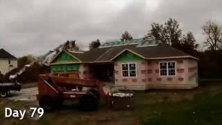 House Being Built Start To Finish  Timelapse [upl. by Eirlav913]