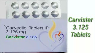 Carvistar 3125 Tabletscarvedilol Tablets [upl. by Wasson]