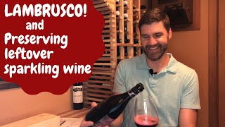 Tasting Lambrusco and How to preserve leftover sparkling wine Wine 21 of 52 [upl. by Schlessinger]