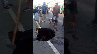 jalan amblas jalur lintas ajibarangcilacapjogjakarta hatihati lur sinkhole jalanprovinsi [upl. by Idzik55]