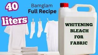 HOW TO MAKE EFFECTIVE BLEACH FOR STAIN REMOVAL ON WHITE FABRICS [upl. by Dietsche]