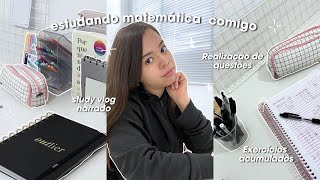 STUDY VLOG  ENEM  estudos de MMC e MDC realizando lista de exercícios leitura narração ✨ [upl. by Ellerrad500]