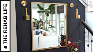 The 20 Wooden Mirror Frame  Upgrade any Frameless Mirror with this Easy DIY [upl. by Sieracki]