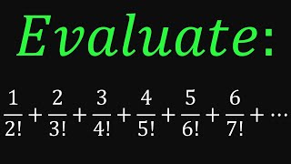 Olympiad Math How to evaluate this series of factorials [upl. by Onafets]