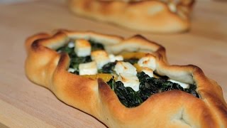 Türkische Pide Selber Machen Vegetarisch  Turkish Pide Pizza Vegetarian  ENG SUBS [upl. by Sackman]