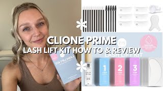 Clione Prime DIY Lash Lift Kit How To Video amp Review [upl. by Thagard]