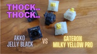 gateron milky yellow pro switch sound test [upl. by Nawaj895]