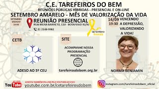 Vencendo a depressão valorizando a vida  Palestrante Norma Benjamin [upl. by Ahtnamys]