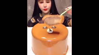 Mukbang Chinese cake asmrCake eating show [upl. by Alidia]