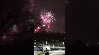 Short Happy New Year 2021 Fireworks  Fireworks at London UK shortvideo shortnewyear2021fireworks [upl. by Aihsei110]