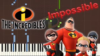 The Incredits From the IncrediblesPiano Tutorial Synthesia [upl. by Nuris]