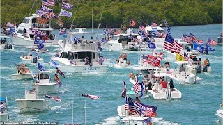 Thousands of Trump supporters gather in Florida for Memorial Day boat parade [upl. by Grail879]