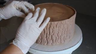 Kôra stromu z fondánu videopostup  fondant tree bark tutorial [upl. by Midis]